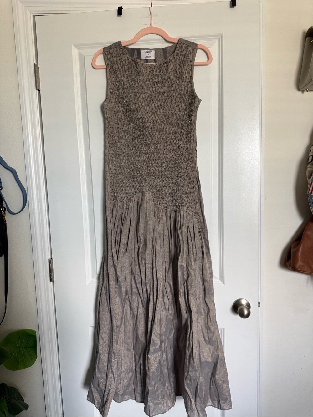SWGT Metallic Midi Dress size Medium